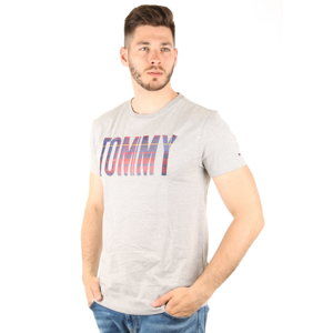 Tommy Hilfiger pánské šedé tričko - M (38)